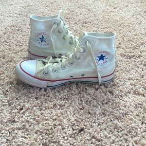 Converse white! Womens size 6.5 mens 4.5